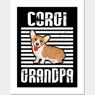 Corgi Grandpa Proud Dogs Posters and Art